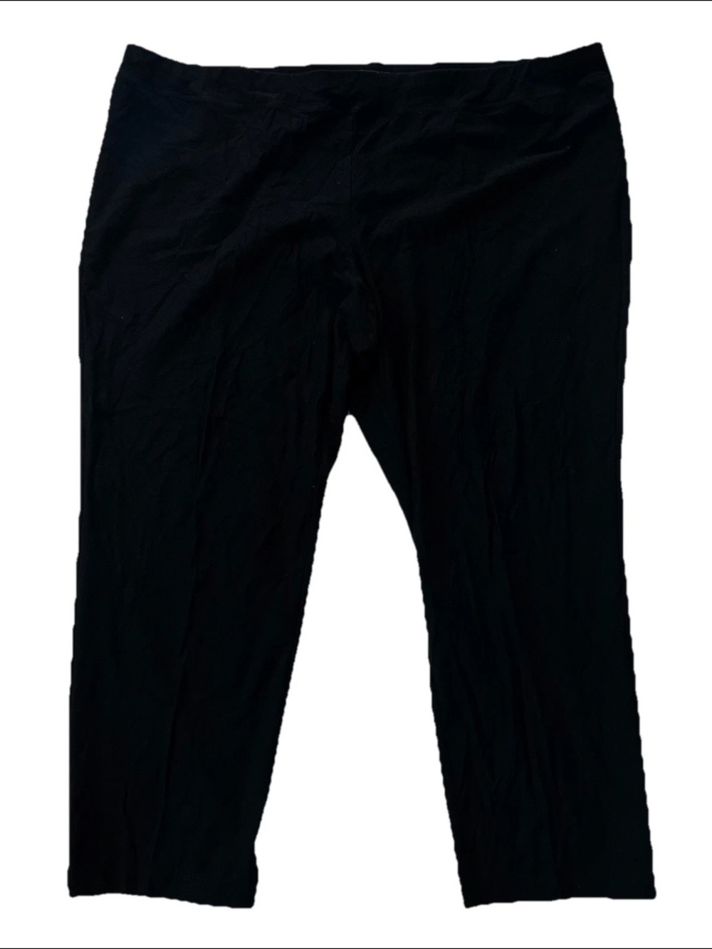 Eileen Fisher Black Stretch Pull On Pants Women’s 2X Elastic Waist Viscose